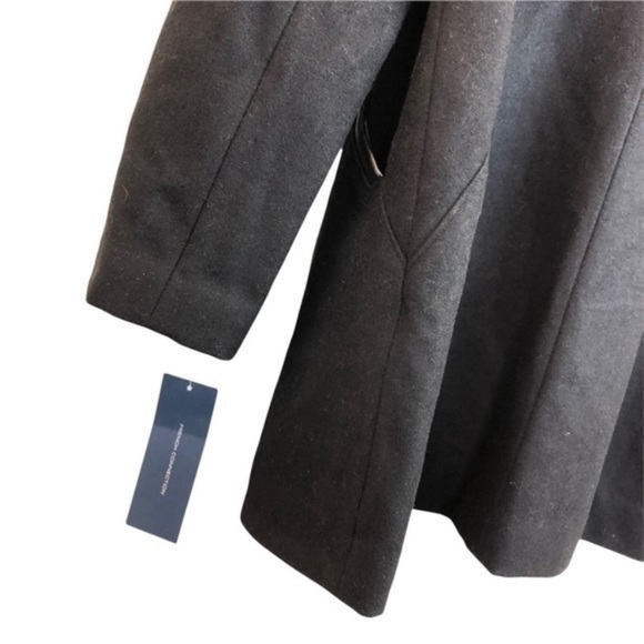 NEW French Connection Black Wool Blend Zip Jacket - Picture 13 of 13